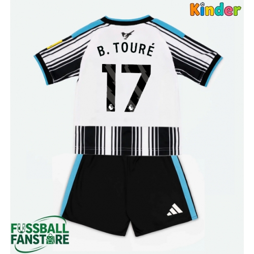 Newcastle United Bazoumana Toure #17 Replik Heimtrikot Kinder 2026-27 Kurzarm (+ Kurze Hosen)